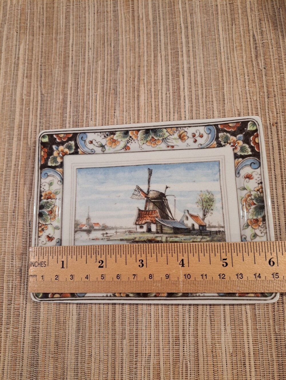 Delft Westraven 4 x 6" Wall Plaque Handmade In Holland - Picture 3 of 5